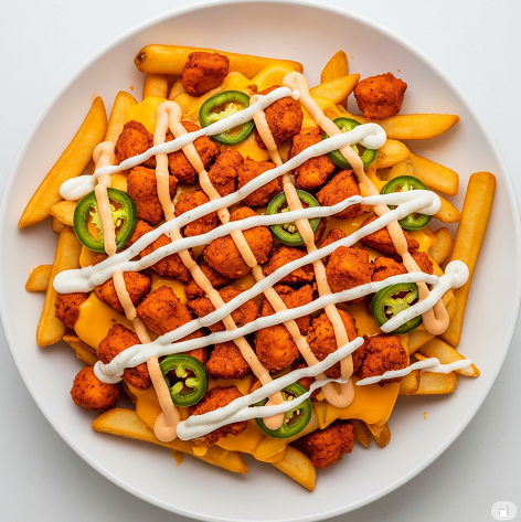 Chicken Tikka Loaded Fries 
